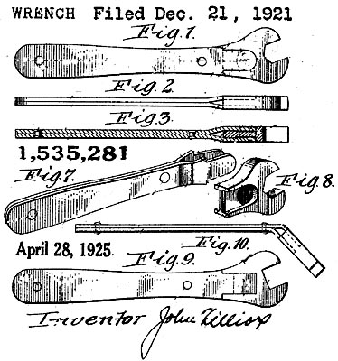 US Patent: 1,535,281 - Wrench